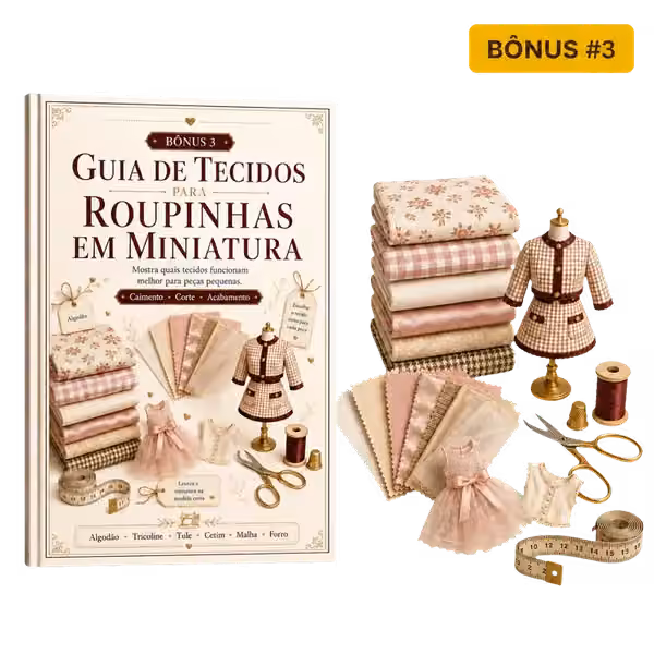 Imagem do b&ocirc;nus Guia de Tecidos para Roupinhas em Miniatura